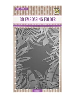 Die classeur d'embossage frame of tropical leaves - Nellie Snellen