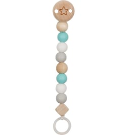 Accroche-tétine étoile turquoise - Goki