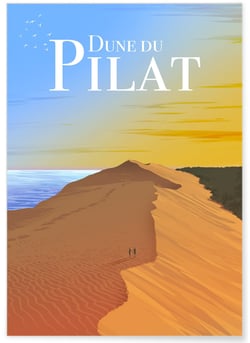 Affiche Dune du Pilat | A3 : 29,7x42cm