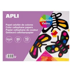 Bloc papier cellophane 32x24cm - Apli Agipa - Jaune