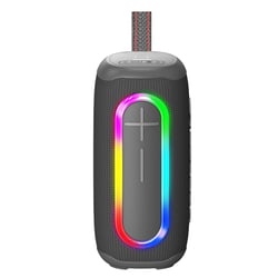 Enceinte Bluetooth Extérieur Étanche IPX6 10W Son Puissant Autonomie 6h Gris YONIS