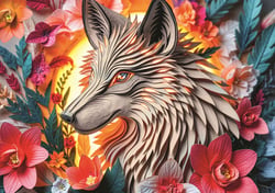 Puzzle 1000 pièces - Loup - Trefl