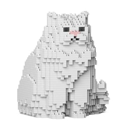 Chat Persan blanc assis | JEKCA | 14 ans et +