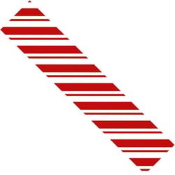 MégaCréa DIY - Ruban adhésif fantaisie 1,5 cm x 10 m rayures rouge
