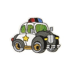 Ecusson thermocollant véhicule police 3x5cm