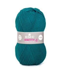 Fil à tricoter KNITTY 4 - 50gr - DMC 668 vert canard