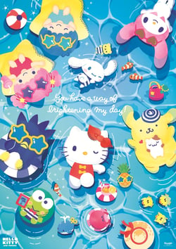 Puzzle 1000 pièces - Ambiance Estivale Hello Kitty - Trefl
