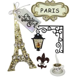 Planche de stickers 3d PARIS
