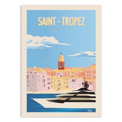Affiche 30x40 cm - Saint-Tropez - Turo