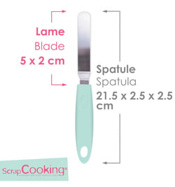 Mini spatule coudée en inox