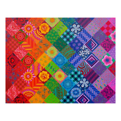 Puzzle 1000 pièces - Patchwork Arc-En-Ciel - HOP - House of Puzzles