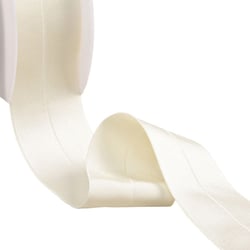 Elastique satiné pré-plié 45mm écru au mètre
