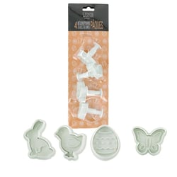 Découpoirs éjecteurs thème Pâques Patisdécor (x 4)