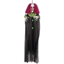 Suspension Clown Terrifiant - Sonore et Yeux Lumineux (130 cm)