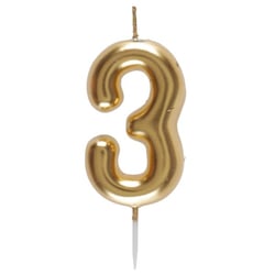Bougie Or - Chiffre 3