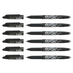 Lot de 6 stylos roller FriXion Ball 0,7 mm Pilot – Noir