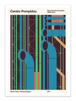 Affiche - Centre Pompidou - Florent Bodart
