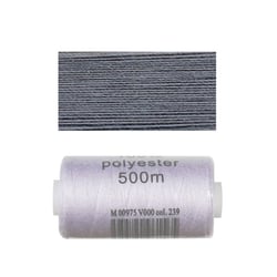 Bobine 500m fil polyester Couleur gris