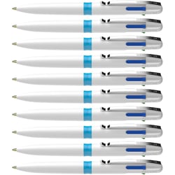 10 stylos bille 4 couleurs - Pointe moyenne - Take 4 - Schneider