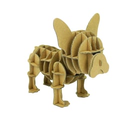 MégaCréa DIY - Maquette en carton Chien Bulldog 12 x 10 x 8 cm