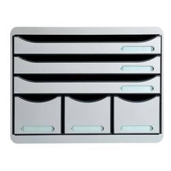Module de classement Storebox 6 tiroirs Office - Gris lumière - Exacompta