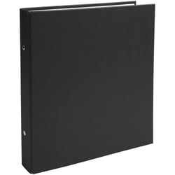 Classeur - Petit format - Noir - 17x22cm - 2 anneaux - Dos 25mm - Cartonné