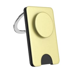 PopSockets Support MagSafe pour Smartphone Édition PopWallet Premium Dorée