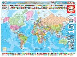 Puzzle 2D 1500 pièces - Carte politique - Educa Borras