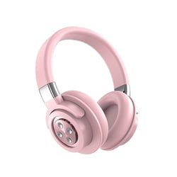 Casque Audio Bluetooth Sans Fil HIFI Stéréo Avec Micro Son Immersif Rose YONIS