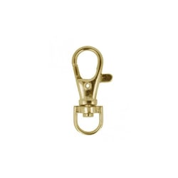 Lot 2 mousquetons sangle 1cm couleur or