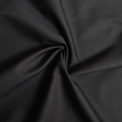 Tissu popeline de coton Noir - designers-factory (1m x 1m46)