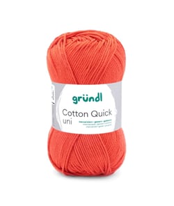 Fil à tricoter COTTON QUICK UNI - Gründl - PPSC - certifié Oeko-Tex 119 Rouge