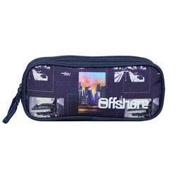 Trousse scolaire 2 compartiments Offshore City Ville Bleue BAGTROTTER