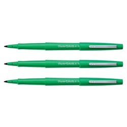 Lot de 3 stylos feutres - Paper Mate - Flair Original - Pointe moyenne - Vert