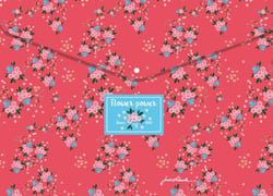 PACK 4 ENVELOPPES POLYPRO FLOWERY