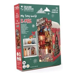 Maquette en bois 3D Merry Christmas - Graine Creative