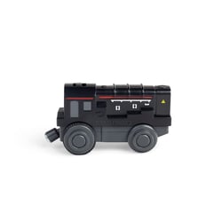 Train noir de batterie pour piste en bois - Bigjigs - Rouge