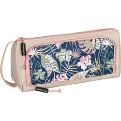 Grande trousse scolaire - Avec compartiments - Beige - Motifs jungle - Brunnen