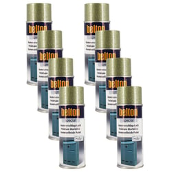 Lot de 8 sprays de peinture - Vert martelé - Belton - 400 ml