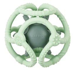 Set 2 balles silicone vert menthe - Nattou