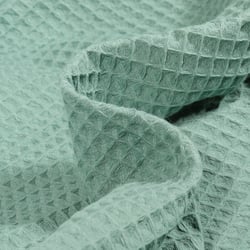 Tissu Nid d'abeille Vert d'eau