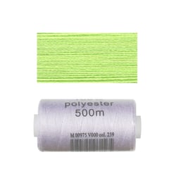 Lot de 2 bobines 500m fil polyester (Anis 579-518)