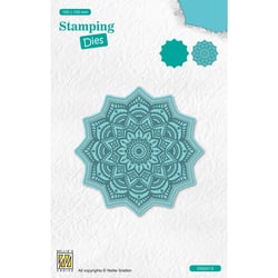 Matrices de découpe et gaufrage Nellie's Choice - Mandala - 10 x 10 cm - 2 pièces