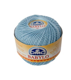 Fil à crocheter Babylo Gross. 10 - Col. 800 - Bleu Ciel