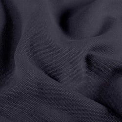 Tissu Toile Canvas d'ameublement uni Bleu marine