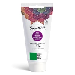 Encre verte pour tissu pour impression au bloc - Speedball