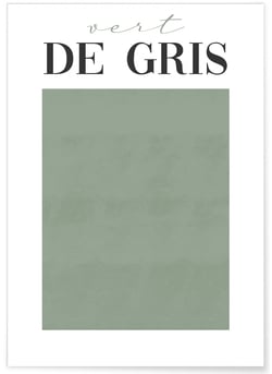 Affiche Vert de Gris | A3 : 29,7x42cm