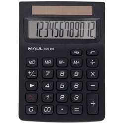 Calculatrice de bureau ECO 650 - 12 chiffres - Noir
