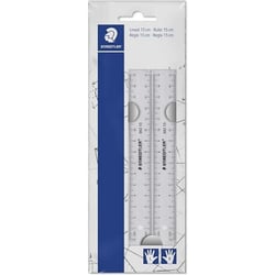 STAEDTLER Kit de règles plates, 150 mm, en plastique