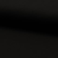 Tissu Coton Sergé d'ameublement uni Noir